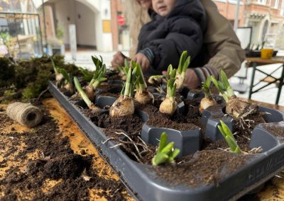 Event i gågade - påske blomst event med 123event.dk